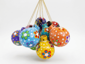 Mexican handmade holiday clay orbs wholesale