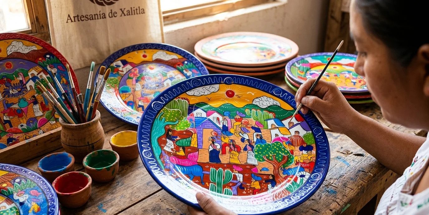 Handcrafted Xalitla plates