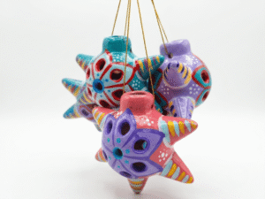 hand-painted Mexican pottery spheres bulk order